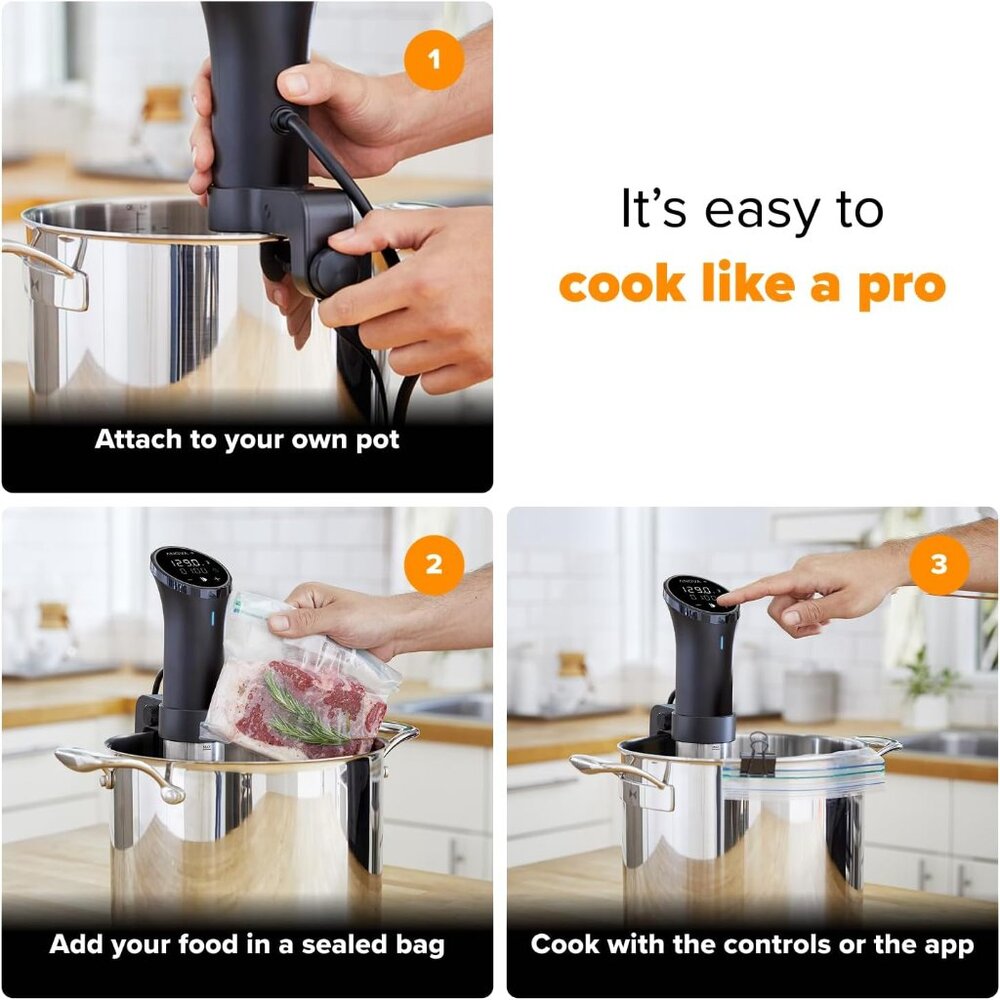 Anova Precision Cooker 3.0 | WiFi Sous Vide 1100W – Silver - Picture 10 of 10
